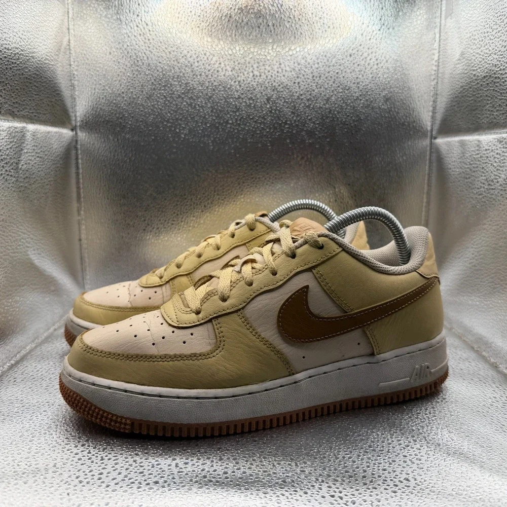Size 6.5Y Nike Air Force 1 LV8 Brown‎ Youths Low Top Lace Up Sneaker DQ5973-200